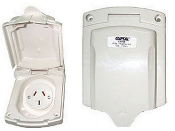 Clipsal Power Outlet New Style 10A White