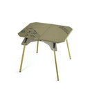 Portable Folding Camping Table Adjustable Green