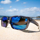 Ugly Fish Wave PC4233 Crystal Smoke Frame/Blue Revo Lens Polarised Sunglasses