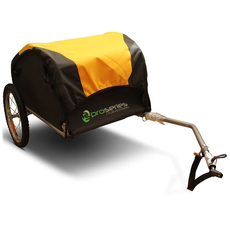 ProSeries Dual Wheel 40kg Capacity Bike Cargo Trailer (Black/Yellow)
