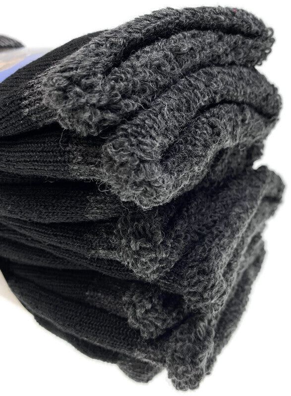 6 Pairs Heavy Duty Merino Wool Socks Extra Thick Cushion (Size 11-14)