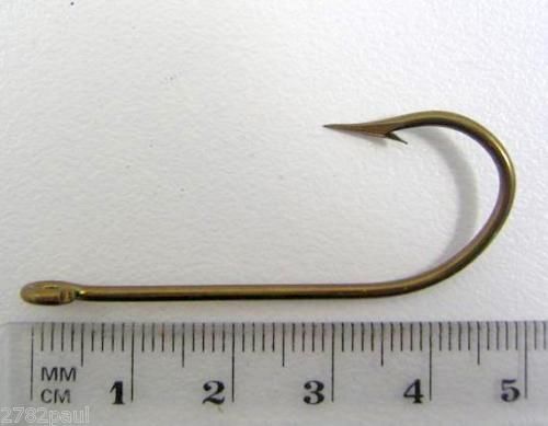1 Box of Mustad 4190 Bronze Kendal Kirby Fishing Hooks