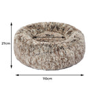 Pawz Replaceable Cover For Dog Calming Bed Warm Kennels Nest Cave AU Coffee XXL