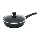 Scanpan Classic 28cm/3L Non-Stick Saute Pan with Lid - Black (Induction & Oven Safe)