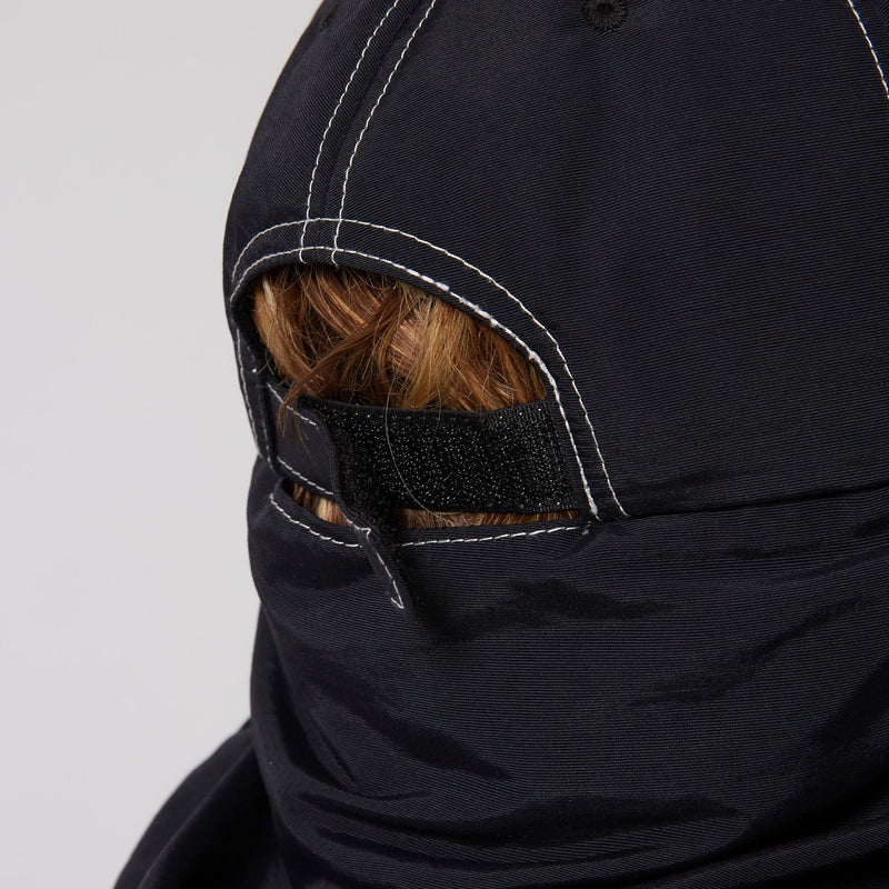 Ocean & Earth G-Land Adjustable 6 Panel Legionnaire Surf Cap (Black)