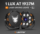 Pair 9inch Osram Laser LED Driving Lights 1Lux @ 1,937m 19,478Lumens