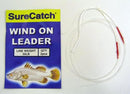 6 x 1.5m Lengths of 30lb Surecatch Dacron Sleeved Wind On Leader - Mono Leader