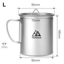TERRAN Titanium Mug with Lid - Ultralight