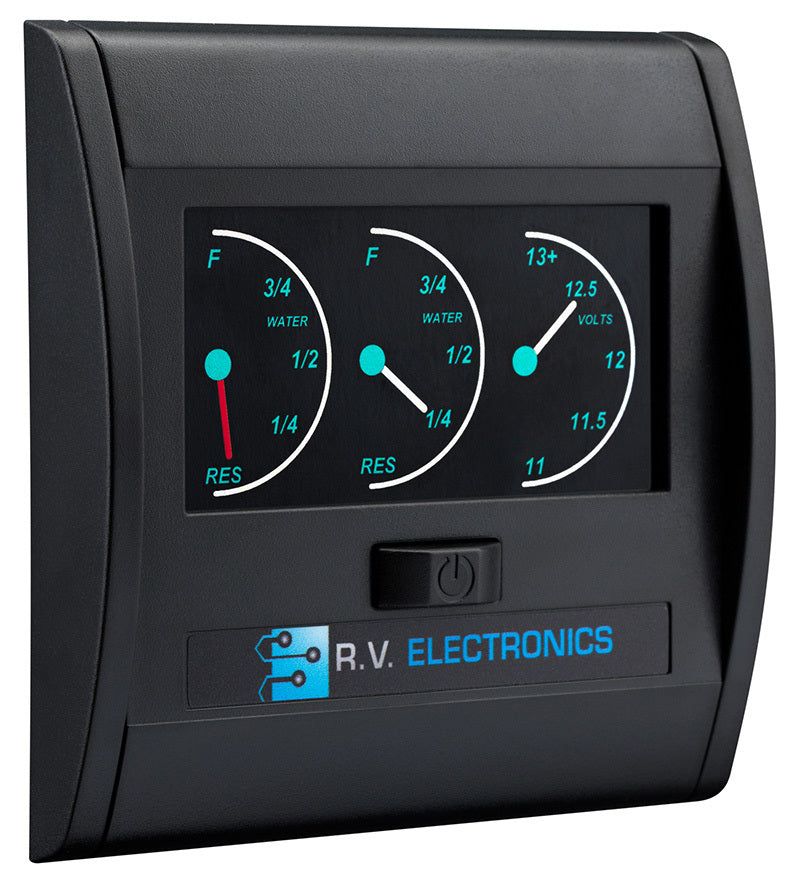 Black Double Water Level Indicator With Voltmeter LCD0202