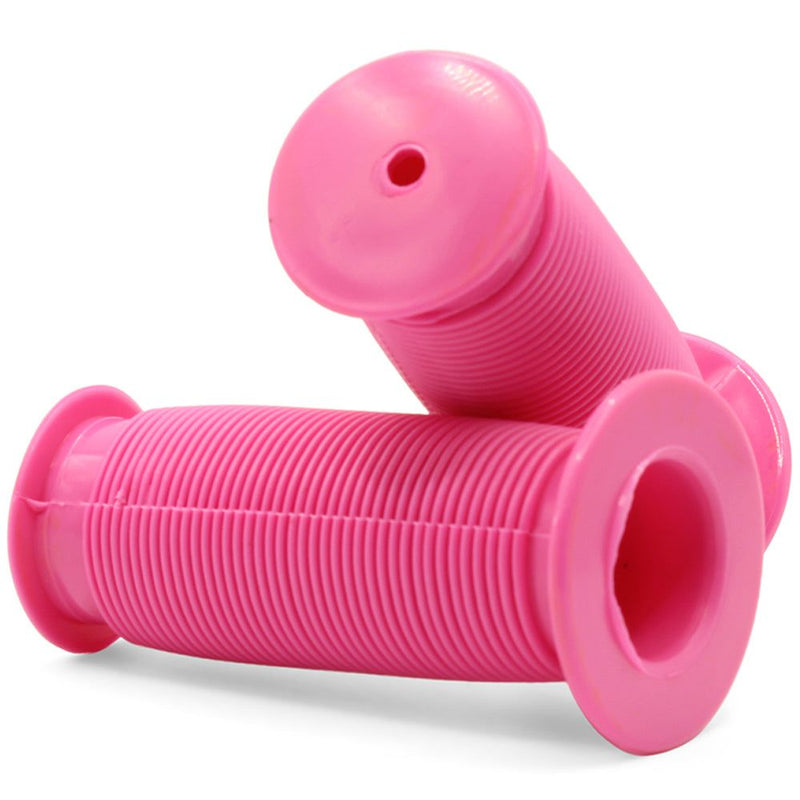 Bikelane 80mm Kids Bike Mushroom Handlebar Grip Pair (Pink)