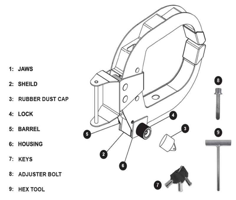 Fullstop Samurai Wheel Clamp