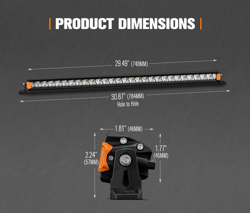 Vega Series 28inch Osram LED Light Bar 1Lux @ 494m 17,612 Lumens