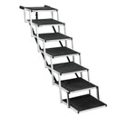 Pawz 7 Steps Dog Ramp For Car Pet Stairs Steps Ladder Travel Foldable Portable