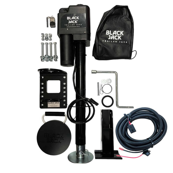 Black Jack™ Trailer Jack - Maxi - With Wiring Harness
