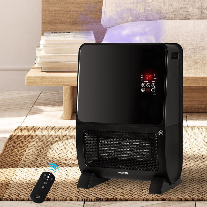 Spector Heater Humidifier 2 In 1 Portable Space Ceramic Fast Heating 2000W