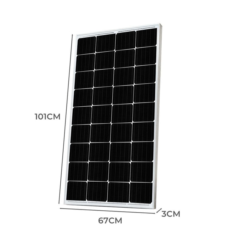 Traderight Group  12V 250W Solar Panel Kit Mono Caravan Camping Power Controller Charging USB Home