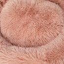 Pawz Pet Bed Cat Dog Donut Nest Calming Kennel Cave Deep Sleeping Pink XXXL