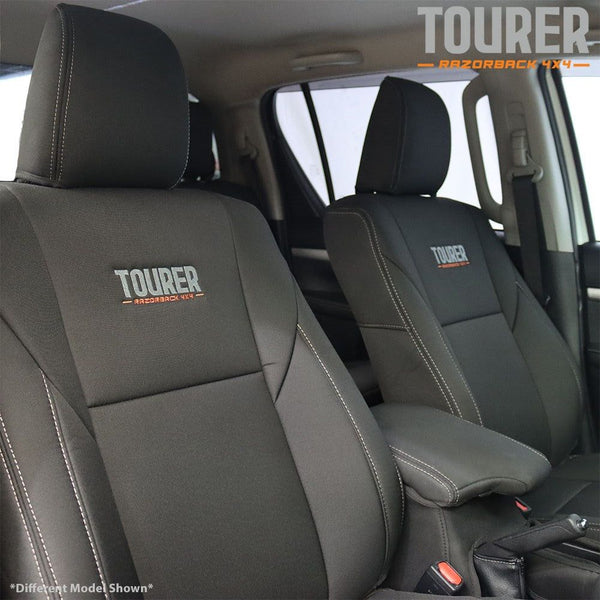 Toyota Hilux 8th Gen 48V V-Active (Cloth Seats) - SR & SR5 GP9 Tourer 2x Front Row Seat Covers