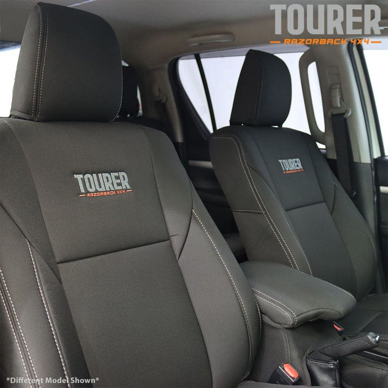 Toyota Hilux 8th Gen 48V V-Active (Cloth Seats) - SR & SR5 GP9 Tourer 2x Front Row Seat Covers