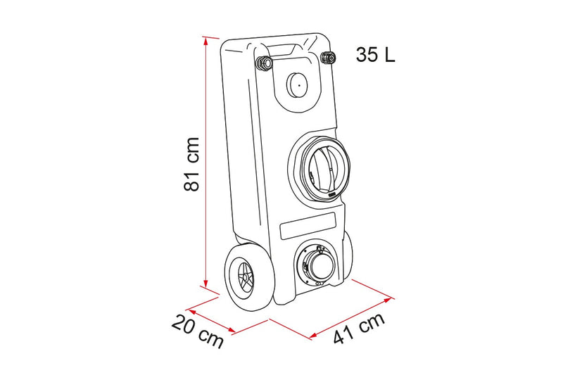 Fiamma Roll-Tank 40 W 35L Waste Water Tank