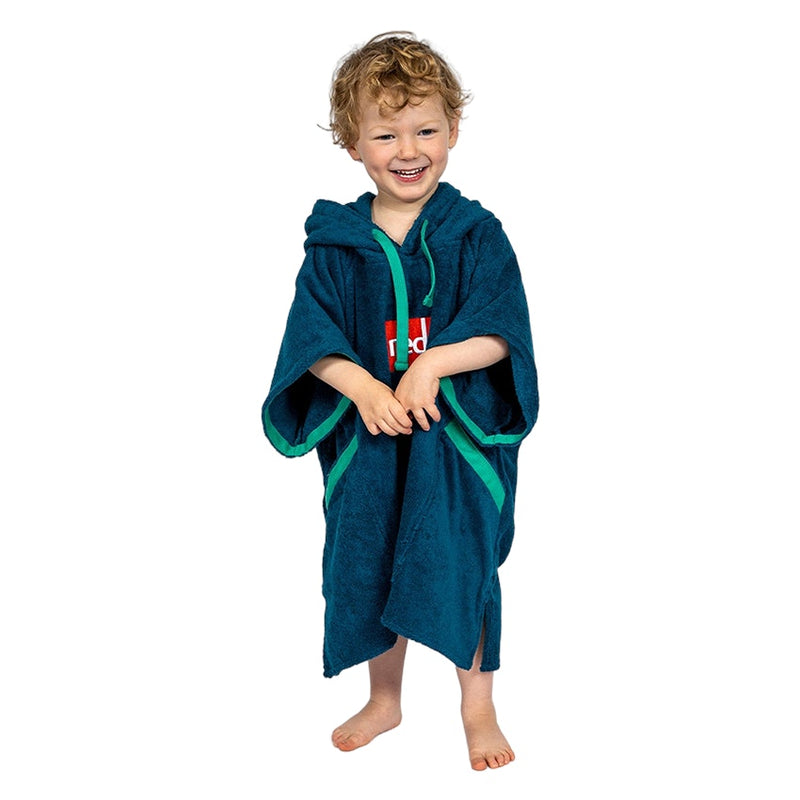 Kids Towelling Change Robe - Navy