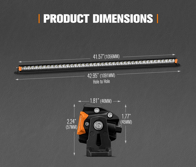 Vega Series 40inch Osram LED Light Bar 1Lux @ 611m 25,160 Lumens
