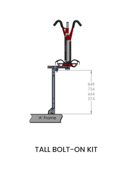 Gripsport Van-Rack 2-Bike Tilting/Standard/Tall Bolt-on Kit