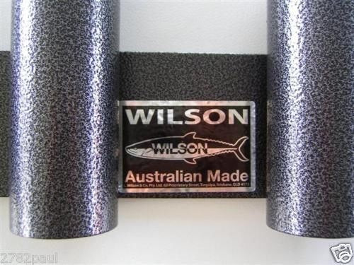 Wilson Bull Bar Rod Holder Black Hammertone Aluminium 4 Hole