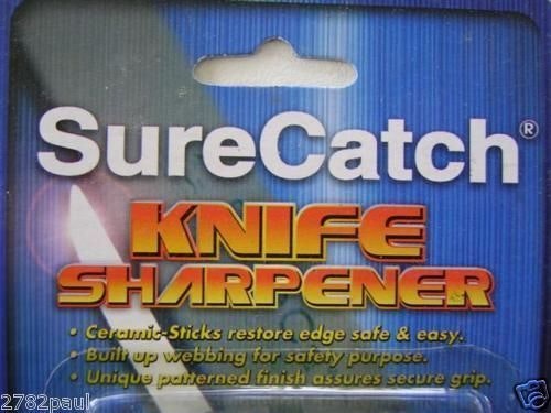 Surecatch Fishing Knife Sharpener with Ceramic Sticks