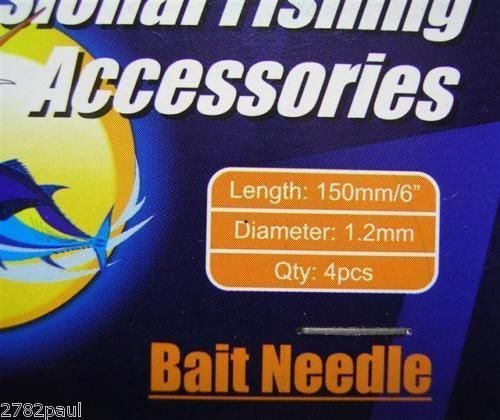 4 Pack of Surecatch 150mm Bait Needles