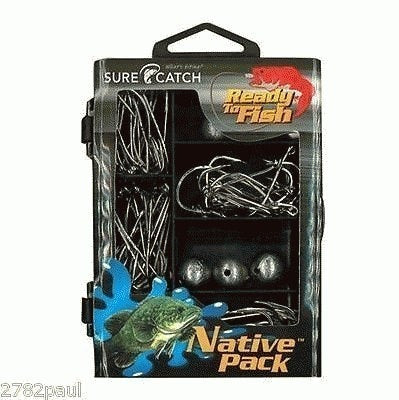 6 X Ready To Fish Aussie Tackle Packs 825 Pce-Bream-Whiting-Snapper-Flathead,Etc