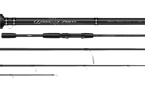 6'6 Okuma Wave Power 3-6kg Spin Rod - 2 Piece Spinning Fishing Rod