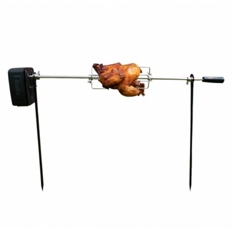 Outdoor Central Two Stand 80cm Lightweight Battery Operated Camping Rotisserie