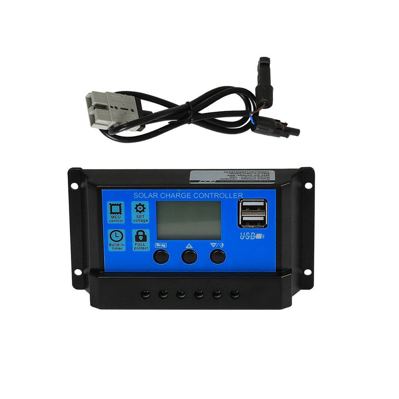 Traderight Group  12V 250W Solar Panel Kit Mono Caravan Camping Power Controller Charging USB Home