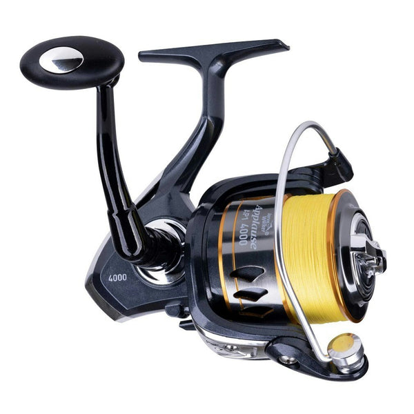 Jarvis Walker Applause 4000 Spin Reel Spooled with 10lb Braid - 4 Bearing Reel