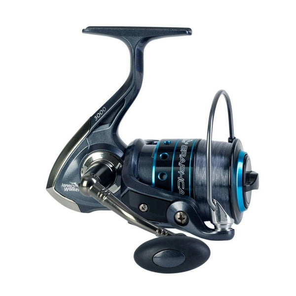 Jarvis Walker Graphcast 3000 Spin Reel Spooled with Line - 6 Bearing Reel