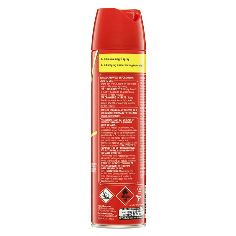Mortein 300g Fast Knockdown Multi Insect Killer Spray Cockroach/Mosquitoes/Ants