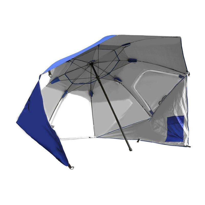 Mountview Beach Umbrella Outdoor Umbrellas Sun Shade Garden Shelter 2.33M Blue