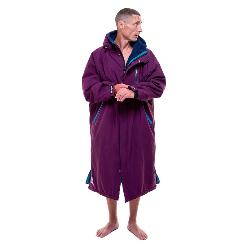 Men's Long Sleeve Pro Change Robe EVO - Mulberry Wine