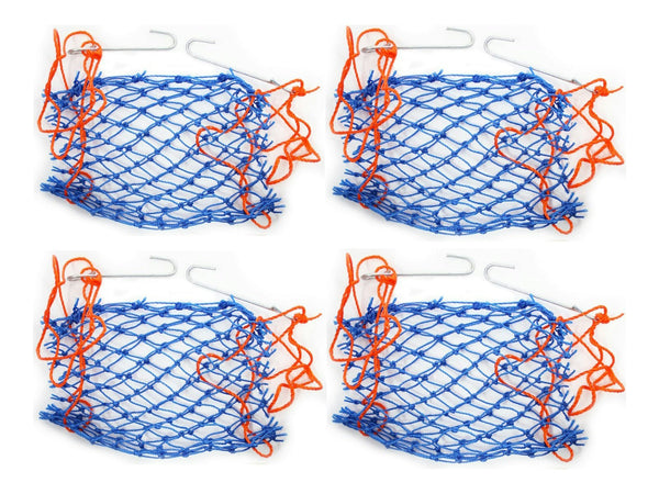 4 x Heavy Duty Drawstring Bait Socks for Crab Pots - Crab Bait Holders
