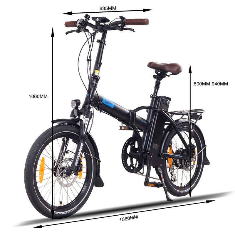 NCM London+ Folding E-Bike, 250W, 36V 19Ah 684Wh Battery, 20"