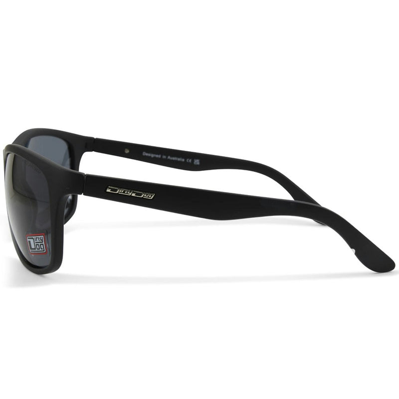 Dirty Dog Quench Satin Black/Grey Polarised Men's Sport Sunglasses 53545