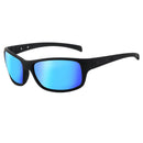 Dirty Dog Phin Satin Black/Ice Blue Mirror Polarised Unisex Sunglasses