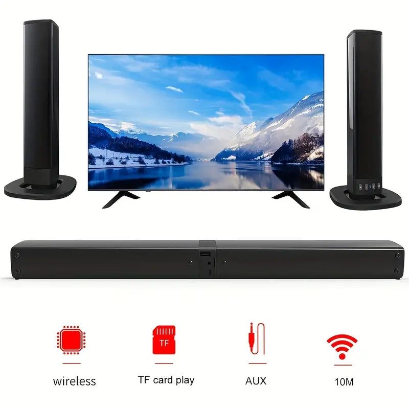 20W 3D Home Theater Stereo Surround Wireless Speaker - Black