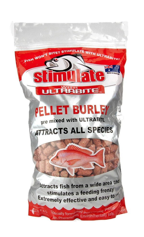 1 Kg Stimulate Pellet Burley Pre Mixed with Ultrabite - Berley Pellets