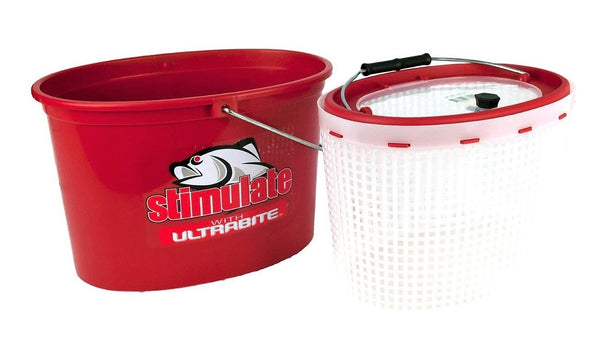 Stimulate 2 in 1 Small 5L Burley Bucket/Live Bait Bucket-Removable Inner Bucket