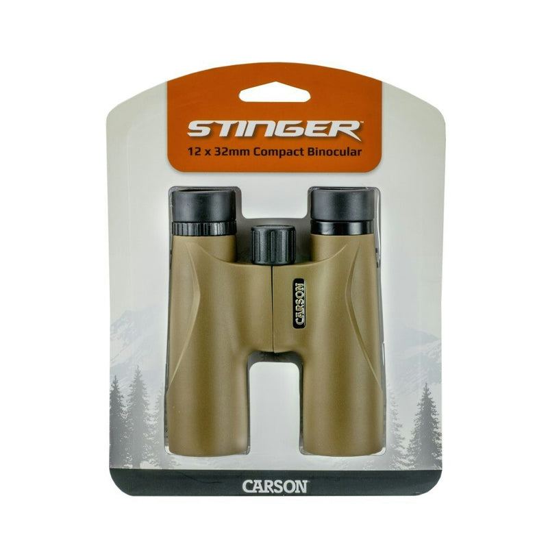 Carson HW-232 Stinger 12x32mm Compact and Lightweight Prism Binoculars