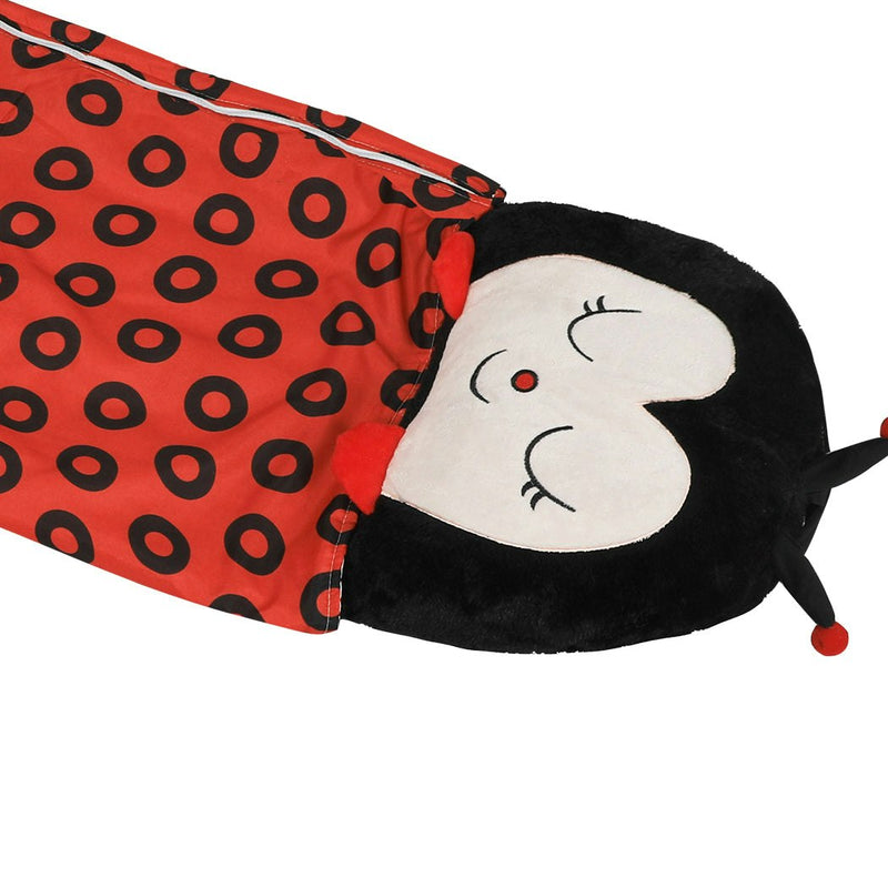 Mountview Sleeping Bag Child Pillow Stuffed Toy Kids Gift Toy Ladybug 180cm L