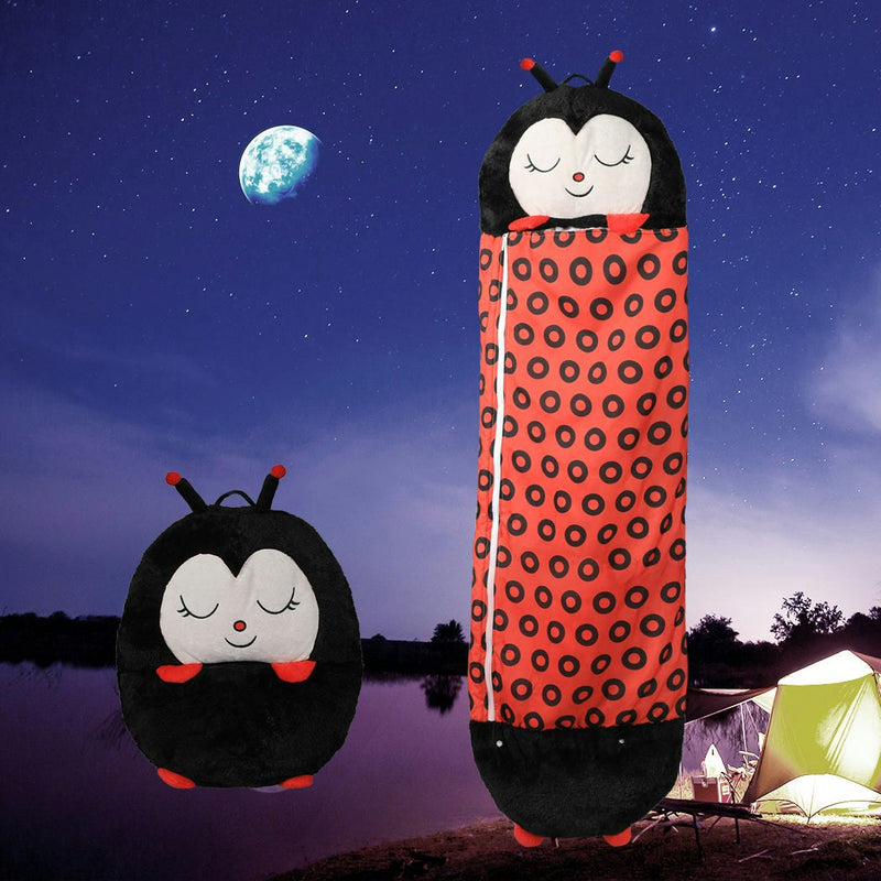 Mountview Sleeping Bag Child Pillow Stuffed Toy Kids Gift Toy Ladybug 180cm L