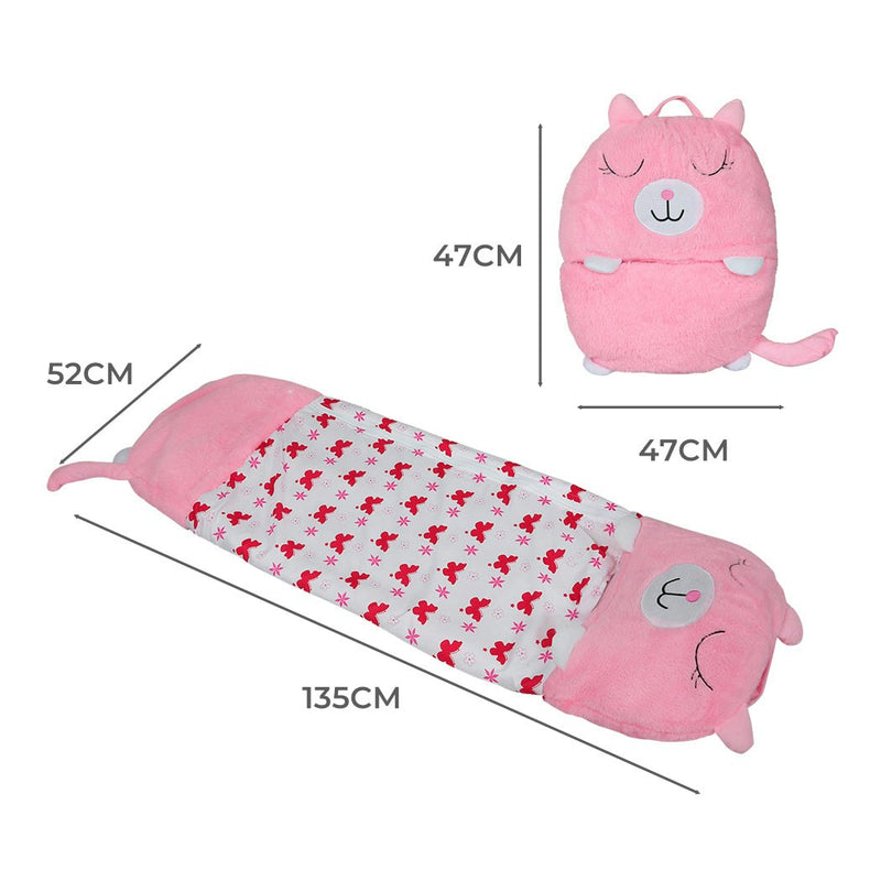 Mountview Sleeping Bag Child Pillow Stuffed Toy Kids Bags Gift Toy Cat 135cm S
